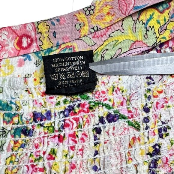 NWT Boho Pajama Lounge Pants Sz.L Pockets Floral Multi Pink Elastic Waist Fairy - Picture 9 of 10